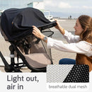 Baby Uma 2-in-1 Mosquito Net for Stroller & Stroller Sun Shade - UPF 50+ Baby Sun Protection, Breathable Blackout Mesh Baby Mosquito Net (+ Travel Bag) by TinyTreasures Baby Boutique