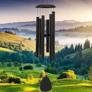 Wind-Chimes-Outdoor-Large-Decor, Deep Tone Soothing Melodic Tones Windchimes, Wind Chimes for Outside, Memorial Wind Chime Best Gift for Mom Women Grandma Neighbors（32" Black） by CozyNest Decor