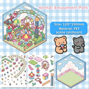 5 Set 3D Scene Stickers DIY 3D House Stickers -Fun DIY Stickers Scene Make Your Own clothing store Shop Amusement park for Adult Kids-Make Your Own Stickers-Cute Cartoon Sticker Scenes for Adults Kids by TinyTreasures Baby Boutique
