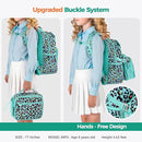 Choco Mocha Mermaid Backpack for Girls, Elementary School Backpack for Girls Ages 6-8 Kids Kindergarten Backpack Bookbag 17 Inch with Chest Strap, Green by TinyTreasures Baby Boutique