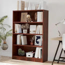 Bookshelf, Open Modern Bookshelf, 4 Shelf Bookcase with Freestanding Display Storage, Wooden Book Shelf for Bedroom, Living Room, Dinning Room, Office, 48 Inch, Brown by CozyNest Decor