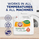 Arm & Hammer Sensitive Skin Free & Clear, 140 Loads Liquid Laundry Detergent, 140 Fl oz (Pack of 2) by CozyNest Decor