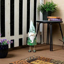 Alpine Corporation MCC798HH See No Evil Metal Gnome Decor, Whimsical Playful Décor for Patio & Garden, 19" H, Green by CozyNest Decor