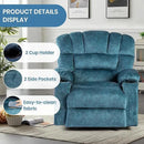 Recliner Chair Manual Modern Ergonomic Lounge Single Sofa Seat Living Room Lounge Recliners on Clearance Foam Filling by CozyNest Decor