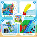Dr.Rapeti Soft Cloth Books Baby Books Bath Books 8-Pack for Baby Infant Toddler Kid Crinkle Washable Chewable Early Educational Preschool Learning Giftable by TinyTreasures Baby Boutique