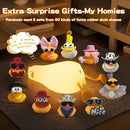 Lying Flat Duck Silicone Night Light, Cute Ducky Lamp with Gifts,Squishy Animal Nursery Nightlight, Dimmable/Rechargeable Portable Bedside Touch Lamp for Breastfeeding,Baby Adults Kids Room Decor by TinyTreasures Baby Boutique