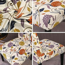 JQinHome Pattern Chair Covers for Dining Room Set of 4, High Stretch Removable Washable Parsons Chair Slipcover for Home Party Hotel Wedding Ceremony (Flower,4PCS) by CozyNest Decor