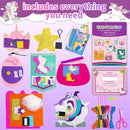 DUOROUBAO 8-in-1 Sewing Kit for Kids, Unicorn Kids Sewing Kits for Ages 5-10 Girls Beginner Easy to Do Craft Kits No Mess with Full Instructions My First Sewing Kit Birthday Christmas Gift for Girl by TinyTreasures Baby Boutique