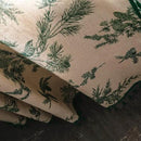 Sutuo Home Boho Curtain 84 Inches Length for Bedroom, Printed Cotton Linen Rod Pocket Semi Blackout Farmhouse Bohemian Tassels Window Treatment for Living Room, 1 Panel 59" W x 84" L, Green Forest by CozyNest Decor