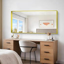 Gold Bathroom Mirror, 30x60 Inch Rectangular Deep Frame Mirror, Large Wall Mounted Bathroom Vanity Mirror Over Sink for Bedroom,Restroom, Living Room, Hangs Vertically or Horizontally by CozyNest Decor