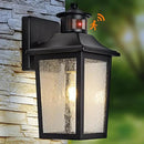 Motion Sensor Outdoor Wall Light - Black Dusk to Dawn Outdoor Lighting, LED Waterproof Exterior Light Fixture, Modern Porch Light Outside Wall Mount for House Patio Garage Garage, Anti-Rust by GreenHaven Gardens