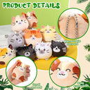 Libima 9 Pcs Mini Stuffed Animals Keychains 3.15 Inch Small Plush Cute Ornaments Bulk Toys for Baby Shower Birthday Party Decors Gift Bags Fillers Halloween Christmas Basket Stuffers(Cat) by TinyTreasures Baby Boutique