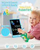 KOKODI 10 Inch LCD Writing Tablet with Anti-Lost Stylus, Erasable Doodle Board Colorful Toddler Drawing Pad, Car Travel School Games Toys for 3 4 5 6 7 8 Kids, Birthday Gift for Girls Boys Adults Blue by TinyTreasures Baby Boutique