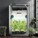 VIVOSUN G448 48"x48"x80" Grow Tent, 4x4 FT Advanced Gray Grow Tent with 22mm Thickened Poles, Observation Window and Floor Tray for Hydroponic Plants for VS4000/VSF4300 by GreenHaven Gardens