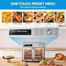 Midea Flexify French Door Toaster Oven Air Fryer Combo, 26.4 QT, Extra Large Air Fryer Countertop Oven 10-in-1 Combo, 25% Faster Cooking and 90% Less Oil, Stainless Steel by CozyNest Decor