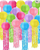 18 Pcs Jellyfish Paper Lanterns Mermaid Birthday Decorations Hanging Lantern Lamps for Ocean Theme Decor Under The Sea Party Supplies by GreenHaven Gardens