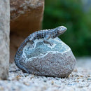 Garden Statue Lizard,Solar Lizard Decor for Outdoor,Resin Lizards Figurine with Solar Light for Patio,Balcony,Yard,Lawn Ornament,Perfect Garden Gift by GreenHaven Gardens