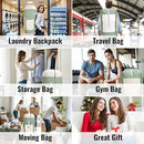 Laundry Bag Backpack, 125L Extra Large Travel with Shoulder Straps, Adjustable & Extendable Design, Laundry Hamper Bag with 3 Pockets for Laundromat, College, Travel, Camping (Green) by TinyTreasures Baby Boutique