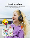 Belkin SoundForm Mini Kids Wired Headphones w/USB C to 3.5mm Dongle, Built-in Mic & Fun Stickers, 85dB Max Volume – for Online Learning, Travel, Compatible w/iPhone 16, iPad, Galaxy S25, etc - Black by TinyTreasures Baby Boutique