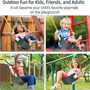 AGPTEK Toddler Swing Heavy Duty Bucket With Adjustable Rope - Cute Shape, 250 LB and 150 LB Capacity - Green by TinyTreasures Baby Boutique