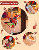 KY&BOSAM Happy Mother`s Day Cardinal Suncatcher Hand-Painted Garden Ornament Hanging Wind Chime with Pressed Flower Cardinal Embedded in Glass Gift for Mom Grandma Mother`s Day Gifts by GreenHaven Gardens