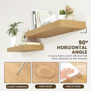 Deep Floating Shelves for Wall | 36 Inch Wide x 12 Inch Deep Floating Shelves | 36W x 12D Rustic Oak Wide Wall Shelves | Bookshelf Laundry Shelf TV Shelf by CozyNest Decor