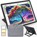 Phylosal Rechargeable A3 Light Pad with Built-in Stand & Bag, Magnetic Tracing Light Box for Drawing, Diamond Art Light Board with Side Button, Super Bright Light Table for Diamond Painting Black by TinyTreasures Baby Boutique