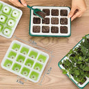 6pcs Reusable Seed Starter Kit, 72 Cells Seed Starter Trays, Silicone Seedling Starter Trays for Starting Plant Seeds with Flexible pop-Out Cells, Indoor Gardening Plant Germination Trays by GreenHaven Gardens
