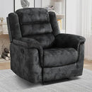 EBELLO Manual Recliner Chair, Soft Fabric Recliner Sofa with Overstuffed Armrest and Backrest for Living Room, Bedroom, Grey by CozyNest Decor