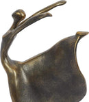 Deco 79 Polystone Dancer Decorative Sculpture Home Decor Statue, Accent Figurine 7" x 5" x 13", Brass by CozyNest Decor