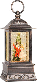 Christmas Snow Globe Nutcracker Lantern, Glitter Lighted Christmas Decorations for Home with Music, Light Up Snowglobe Christmas Décor by CozyNest Decor