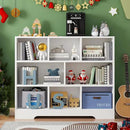 Book Shelf Set of 2, 8 Cubes Storage Organizer, 3-Tier Open Bookshelf Wooden Bookcase, Freestanding White Bookshelf Cube Shelf for Bedroom, Living Room by CozyNest Decor