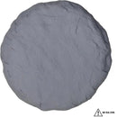 Ei Circular 15.5” Stepping Stones with Ground Stakes - Home or Garden Step Stones for Outdoor Walkway or Pathway Pavers - Resin Material (4, Light Grey Stone) by CozyNest Decor