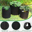 JERIA 12-Pack 7 Gallon, Vegetable/Flower/Plant Grow Bags, Aeration Fabric Pots with Handles (Black), Come with 12 Pcs Plant Labels by GreenHaven Gardens