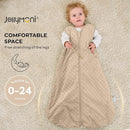 JELLYMONI Fleece Baby Sleep Sack 12-24 Months, 1.5 Tog Warm Winter Baby Wearable Blanket with Plush Dots and 2-Way Zipper, Cotton Toddler Sleep Sack by TinyTreasures Baby Boutique