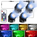 RGB Underwater Pond Lights, 20 Colors Dimmable Fountain Lights with Timer, IP68 Waterproof Underwater Submersible Led Lights with Remote Control for Outdoor Ponds Aquarium Garden Pool (Set of 4) by GreenHaven Gardens