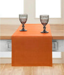Solino Home Linen Pumpkin Table Runner 36 Inches - 100% Pure Linen Farmhouse Short Table Runner 14 x 36 Inch Ideal for Dresser and Coffee Tables - Fete - Fall, Autumn, Halloween, Thanksgiving by CozyNest Decor