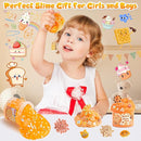 6 Packs Gradient Orange Slime Kit - Cloud Slime, Butter Slime & Clear Slime, Crunchy Slime for Kids with Various Slime Add-ins, Non Stick Slime Party Favors for Girls and Boys, 360ml Kids Slime(Bread) by TinyTreasures Baby Boutique