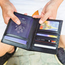 Polare RFID Blocking Napa Leather Passport Holder Travel Wallet For Men and Women (Black) by TinyTreasures Baby Boutique