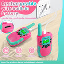 Walkie Talkies for Kids, 3 Miles Long Range 22 Channels 2 Way Rechargeable Kids Walkie Talkie with Flashlight for Camping Hiking Indoor Outdoor Toy 3 4 5 6-12 Boy Girl Birthday Gifts 2 Packs by TinyTreasures Baby Boutique
