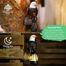 Eagle Tree Hugger with Solar Lantern - 8 Inch Resin Eagle Statue for Outdoor Garden Decor - Ideal Eagle Housewarming & Birthday Gifts for Grandma Mom Women by GreenHaven Gardens