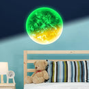 Glow in The Dark Sun for Ceiling, Luminous Planet Wall Sticker, Kids Bedroom Wall Decal, Sticky Fluorescence Sun, Gift for Boys and Girls (Green) by TinyTreasures Baby Boutique