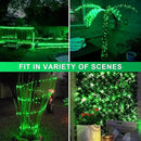 JMEXSUSS 4 Pack Green Solar Christmas Lights, Total 400 LED 132FT Solar String Lights Outdoor Waterproof, 8 Modes Copper Wire Solar Fairy Lights for Patio Garden Yard Tree Christmas Decor by GreenHaven Gardens