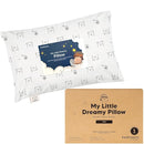 Mini Toddler Pillow with Pillowcase - 9x13 My Little Dreamy Travel Kids Pillow for Sleeping, Toddler Bed, Small, Tiny, Organic Cotton Pillowcase, Soft & Breathable, Kids 2-4 Years Old(Bumble Bear) by TinyTreasures Baby Boutique