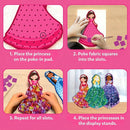 Skillmatics Poke-in Art - Magical Princesses, Mess-Free Fun for Kids, DIY Wood Craft Kits, Creative Activity, Gifts for Girls & Boys Ages 4, 5, 6, 7, 8, 9 by TinyTreasures Baby Boutique