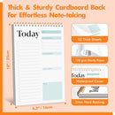To Do List Notepad, Daily Planner Notebook with 52 Tear-off Sheets, Undated Writing Organizer for Daily Tasks and Goal, Coiled Task Track Checklist Productivity Pad for Office, Classroom, Home, School by TinyTreasures Baby Boutique