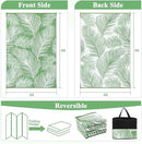 Pauwer Waterproof Outdoor Rug 6x9, Reversible Plastic Straw Patio Camping Rug, Indoor Outdoor RV Mat Carpet for Deck, Camper, Porch, Balcony, Backyard, Picnic, Leaf Green by GreenHaven Gardens