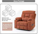 4 OKIN Motor Power Lay Flat Lift Recliner Chair for Elderly Adults Extra Large Recliners with Massage Heat, Adjustable Head-Back-Lumbar-Leg-Support, Extended Footrest, 2 Cup Holders by CozyNest Decor