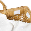 The Basket Lady Lift-Off Lid Wicker Storage Basket, Large, 24.5 in L x 18 in W x 17.5 in H, Sandstone by GreenHaven Gardens