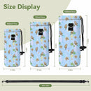 Neoprene Water Bottle Carrier Bag with Adjustable Shoulder Strap for Men Women Walking Hiking,Portable Insulated Holder Case for Stainless Steel/Glass/Plastic Bottles by TinyTreasures Baby Boutique